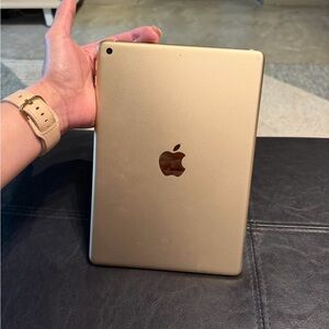 Apple iPad - iPad (5th generation) Wi-Fi - Gold, with black Otterbox case